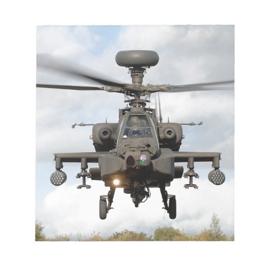 ああ64人のアパッシュの長弓のhelocopterの軍隊 ノートパッド (正面)