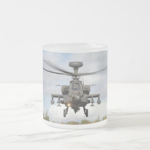 ああ64人のアパッシュの長弓のhelocopterの軍隊 フロストグラスマグカップ