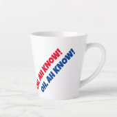 ああ、ああ、知っている！カフェラテマグ カフェラテマグ (右)