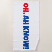 ああ、ああ、知っている！ビーチタオル ビーチタオル (正面)