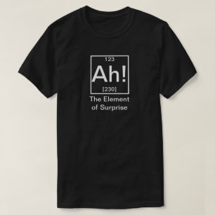 ああ! おもしろいな化学意外性 Tシャツ