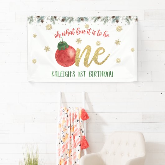 ああ、おもしろいは一つのクリスマスバナーになるのか 横断幕 (インサイチュ)