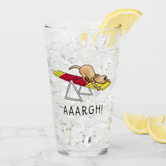 ああ！おもしろい犬敏捷性テーター タンブラーグラス (アイス裏面)