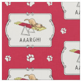 ああ！おもしろい犬敏捷性テーター ファブリック (クローズアップ)