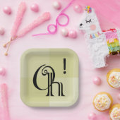 ああ！おもしろい、全モダン大事な行事サプライズお祝い ペーパープレート (パーティー)