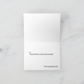 ああ！お前の誕生日だ！誕生日カード カード (内部)