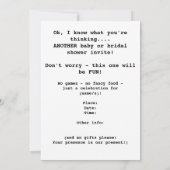 「ああ、くそったれ！」招待状 招待状 (裏面)