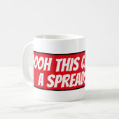 ああ!これはスプレッドシートを呼び出す コーヒーマグカップ (正面左)