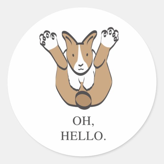 ああ、こんにちは。 ラウンドシール (正面)