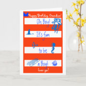 ああ!  それは男の子であるおもしろいです!  幸せなB日のグランド カード (黄色い花)