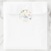 ああ、どのように時間が水の色の凧の誕生日を飛ぶ ラウンドシール (バッグ)