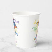 ああ、どのように時間が水の色の凧の誕生日を飛ぶ 紙コップ (右)