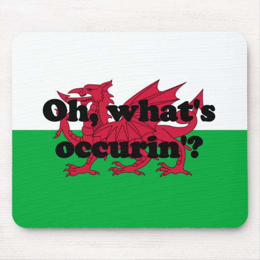 「ああ、なにがあったの？」 マウスパッド (正面)