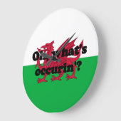 「ああ、なにがあったの？」 ラージ壁時計 (傾斜)