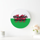 「ああ、なにがあったの？」 ラージ壁時計 (ホーム)