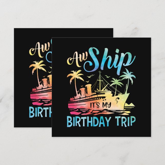 ああ、なんてこった！私の誕生日旅行 (正面/裏面)