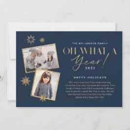 ああ、なんて一年だ!Year in Review金ゴールドとNavy 2の写真 シーズンカード