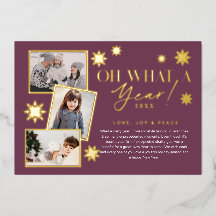 ああ、なんて一年だ！Year in Review金ゴールド&プラム3写真