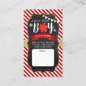 「ああ、なんて喜ぶんだ、男の子なんだ！」 クリスマスベビーシャワー エンクロージャーカード (正面)