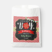 「ああ、なんて喜ぶんだ、男の子なんだ！」 クリスマスベビーシャワー フェイバーバッグ (正面)