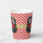 「ああ、なんて喜ぶんだ、男の子なんだ!」 クリスマスベビーシャワー 紙コップ (右)