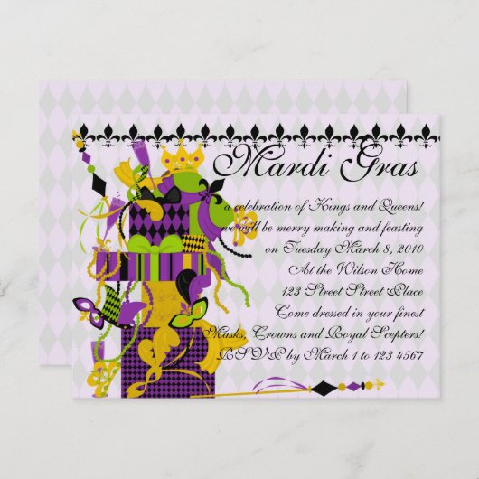 ああ、なんて素敵な散らかりか。 招待状 (正面/裏面)