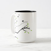 ああ、なんて美しい朝のマグカップ ツートーンマグカップ (正面左)