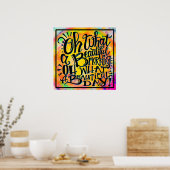 「ああ、なんて美しい朝」のおもしろい教室 ポスター (キッチン)