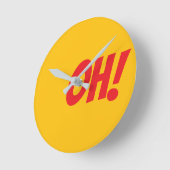 ああ！-もしご存知でしょ ラウンド壁時計 (傾斜)