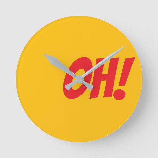 ああ！-もしご存知でしょ ラウンド壁時計 (正面)