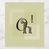 ああ！エレガントタイポグラフィ、全大事な行事お祝い ワインラベル (シングルラベル)