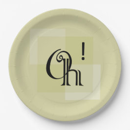 ああ！エレガントSupriseモダン Yellow Birthday Party ペーパープレート