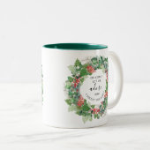 ああ、クリス来チャン·クリスマスに彼を愛してやろう ツートーンマグカップ (正面右)