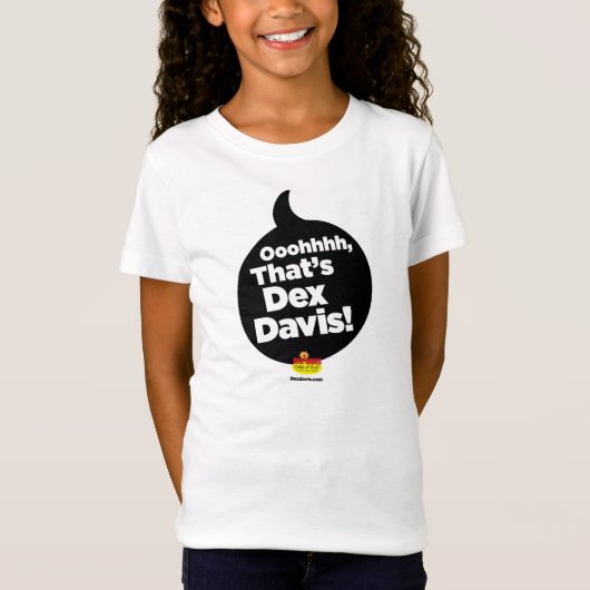 「ああ、デックス・デイビスだ！」 Tシャツ（ブラックロゴ） Tシャツ (正面)