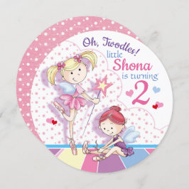 『ああ、トゥドルズ、かわいいバレエ少女』2歳 招待状