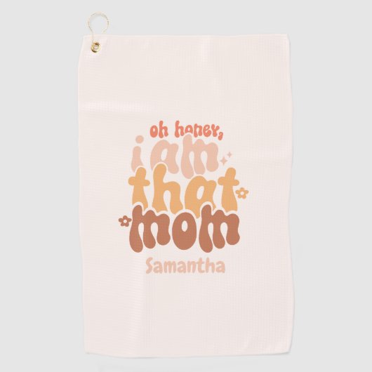ああ、ハニー、私は母だ ゴルフタオル (正面)