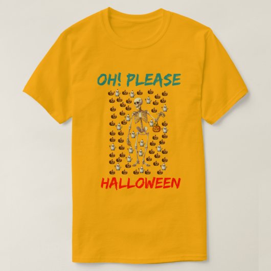ああ！ハロウィーンをお願い Tシャツ (デザイン正面)