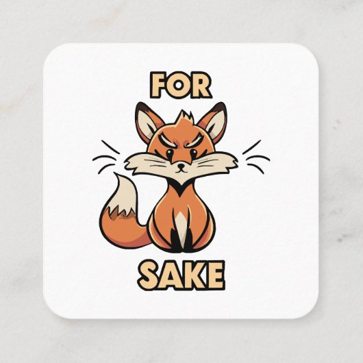 ああ、フォックス酒 スクエア名刺 (裏面)