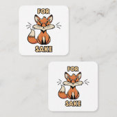 ああ、フォックス酒 スクエア名刺 (正面/裏面)