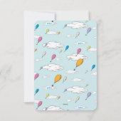 ああ、ベビー、あなたが行く場所ありがとう 招待状 (裏面)