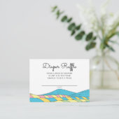 ああ、ベビー、あなたが行く場所ベビーおむつラッフル エンクロージャーカード (スタンド正面)