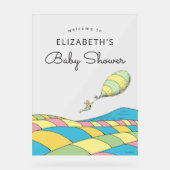 ああ、ベビー、あなたが赤ちゃんシャワーに行く場所 アクリルサイン (正面)