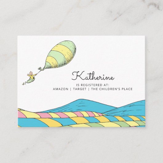 ああ、ベビー、あなたが赤ちゃんシャワーに行く場所 エンクロージャーカード (正面)