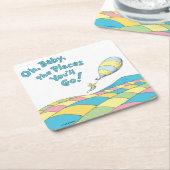 ああ、ベビー、あなたが赤ちゃんシャワーに行く場所 スクエアペーパーコースター (アングル)