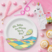 ああ、ベビー、あなたが赤ちゃんシャワーに行く場所 ペーパープレート (パーティー)