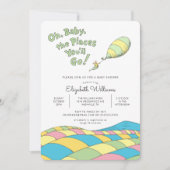 ああ、ベビー、あなたが赤ちゃんシャワーに行く場所 招待状 (正面)