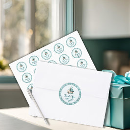 "ああ、ベビー"ありが航海のとSailboat ラウンドシール