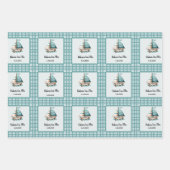 「ああ、ベビー」ラッ航海のピング紙3スタイル ラッピングペーパーシート (正面)