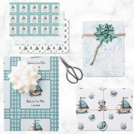 「ああ、ベビー」ラッ航海のピング紙3スタイル ラッピングペーパーシート