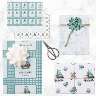 「ああ、ベビー」ラッ航海のピング紙3スタイル ラッピングペーパーシート